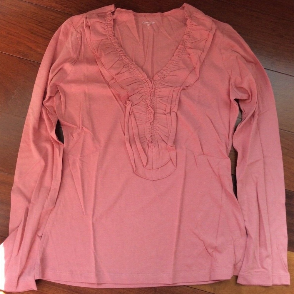 New! Garnet Hill T Size Small Tee 100% Pima Cotton